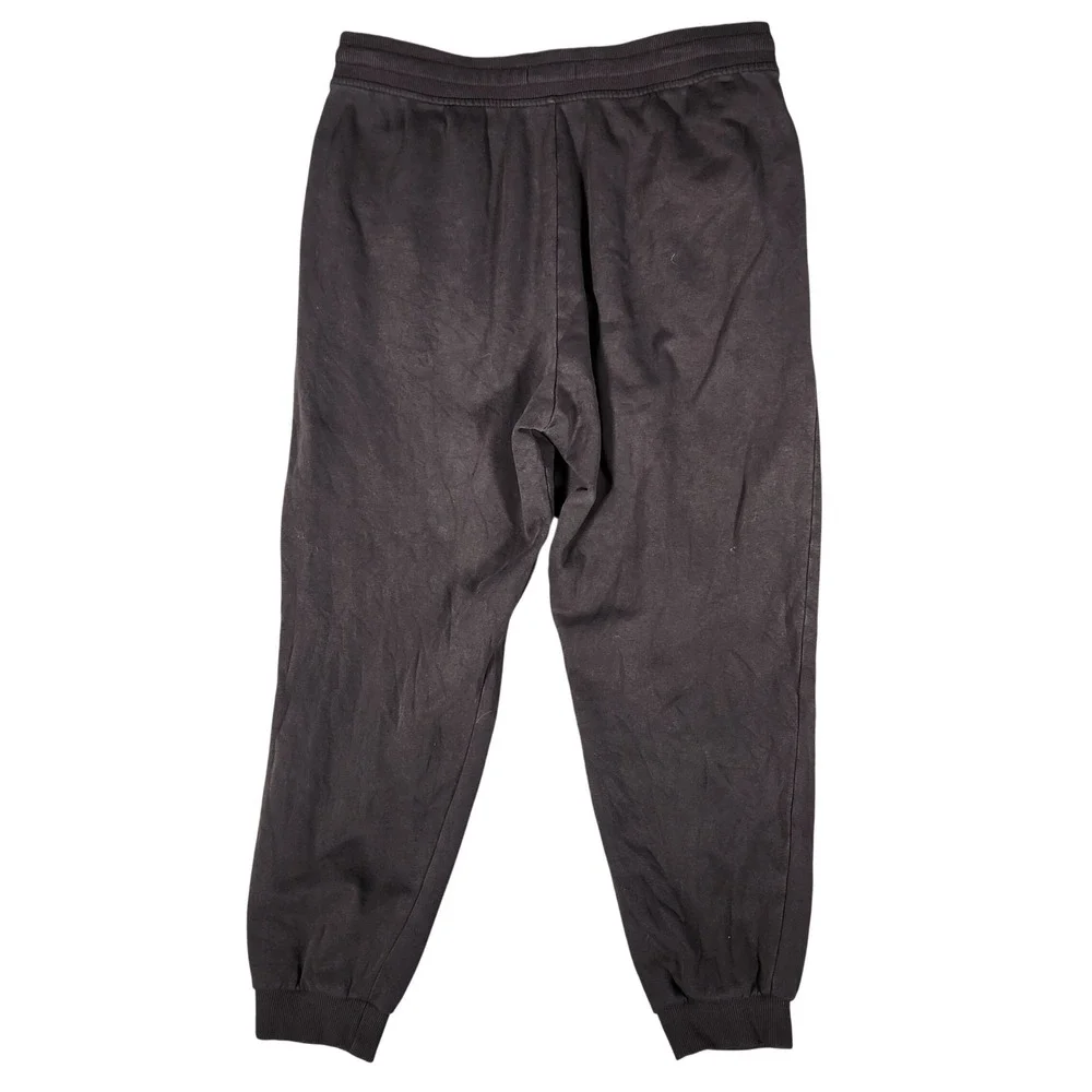 Calvin Klein Joggers Mens Large Gray Excellent Fleece Logo Sweatpants